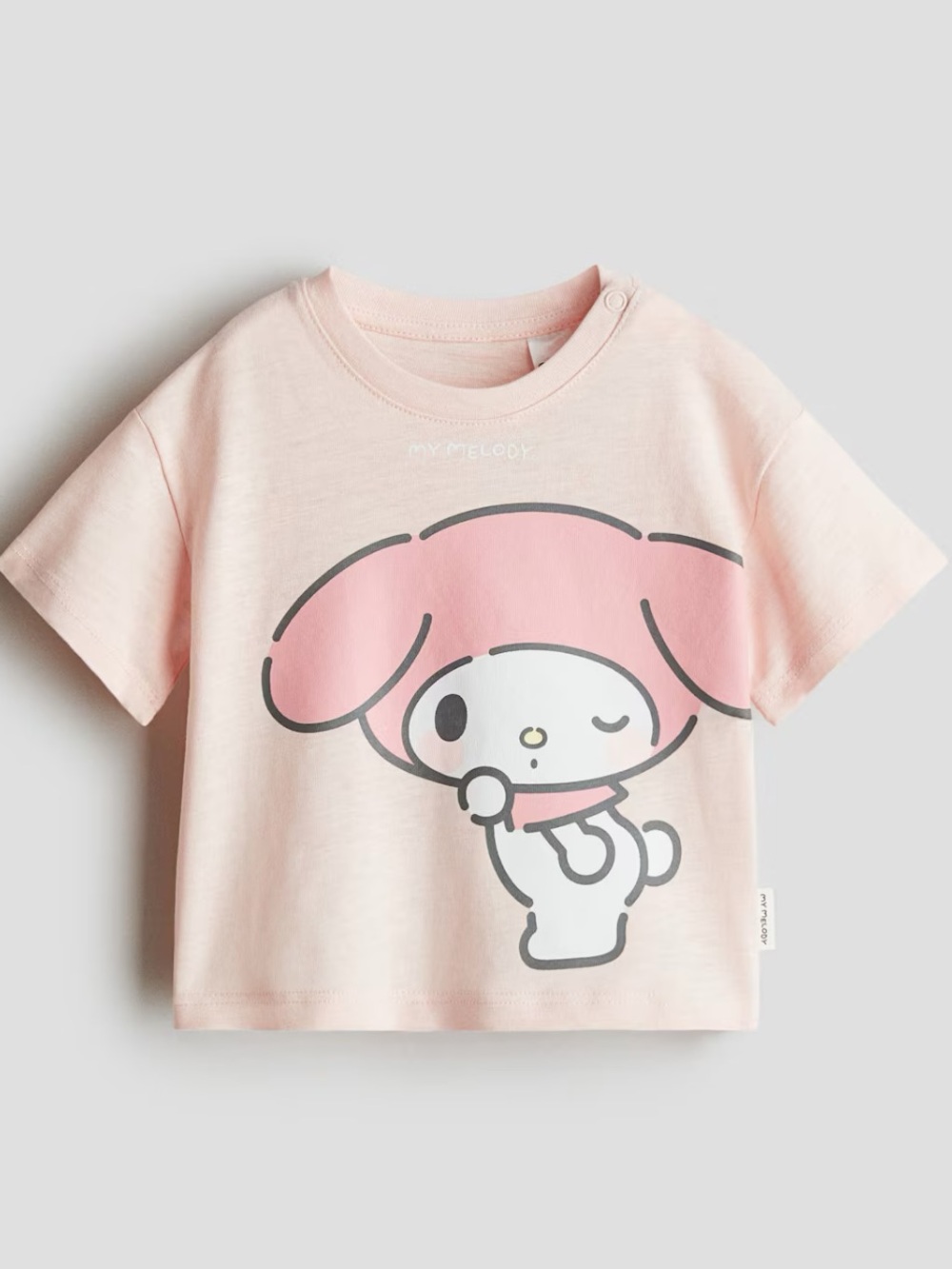 H&M My Melody Light Pink Kids Short Sleeve Character Tee